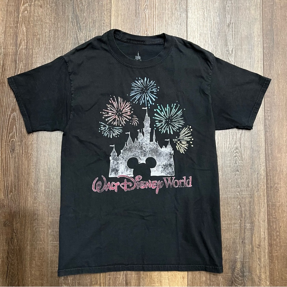 Walt Disney World Disney parks tee with castle and fireworks
